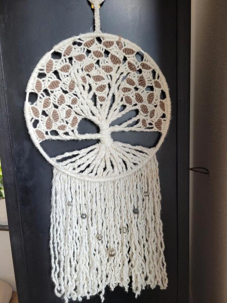 Macrame wandhanger tree of life, levensboom, Huis en Inrichting, Woonaccessoires | Wanddecoraties, Gebruikt, Ophalen of Verzenden