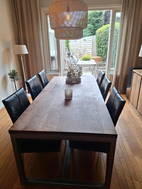Design Linteloo Solution tafel 220 cm, Huis en Inrichting, Tafels | Eettafels, Gebruikt, 200 cm of meer, Vijf personen of meer