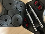 Set gewichten dumbbels domyos, Sport en Fitness, Fitnessmaterialen, Ophalen, Gebruikt, Halterset