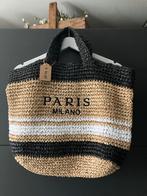 Nieuwe stro draagtas Paris Milano €19,99, Sieraden, Tassen en Uiterlijk, Tassen | Damestassen, Ophalen of Verzenden, Nieuw, Beige