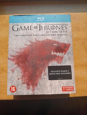 Game of Thrones 1ste en 2de seizoen op blue ray  beschikbaar voor biedingen