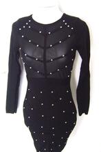 harness studs gaas jurk gothic punk rock party rave sexy, Kleding | Dames, Jurken, Verzenden, Nieuw, Maat 36 (S), Boven de knie