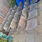 Prachtige vintage David Rowland stoelen kleur Taupe/olijf, Huis en Inrichting, Stoelen, Ophalen, Gebruikt, Overige kleuren, Vijf, Zes of meer stoelen