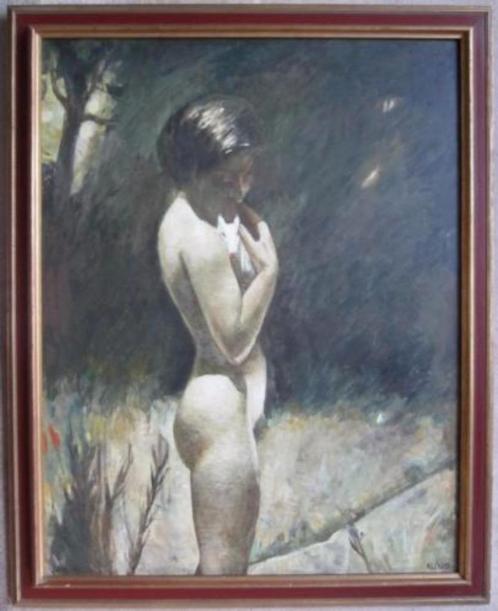 =CORNELIS KLOOS 1895-1976==vrouwelijk naakt==90 x 70 cm=, Antiek en Kunst, Kunst | Schilderijen | Klassiek, Ophalen of Verzenden