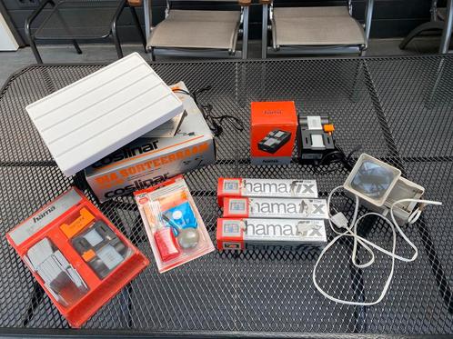 Dia viewer met hama snijder en raampjes, Audio, Tv en Foto, Diaprojectors, Zo goed als nieuw, Ophalen of Verzenden