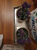 Zilver plateau met potjes, Minder dan 50 cm, Rond, Ophalen of Verzenden, Zo goed als nieuw