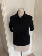 COS Zwart Polo Shirt - Maat S 55% zijde en 45% katoen, COS, Zwart, Ophalen of Verzenden, Zo goed als nieuw