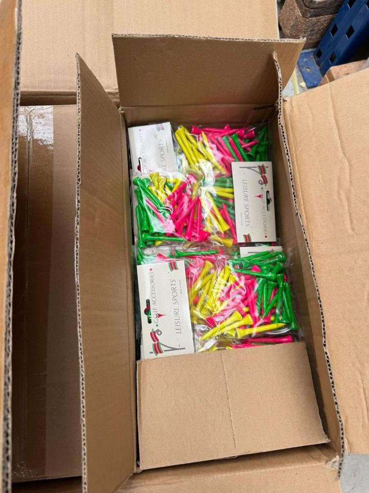 Partij Golf Tees – 200 zakjes, Sport en Fitness, Golf, Nieuw, Overige typen, Overige merken, Ophalen