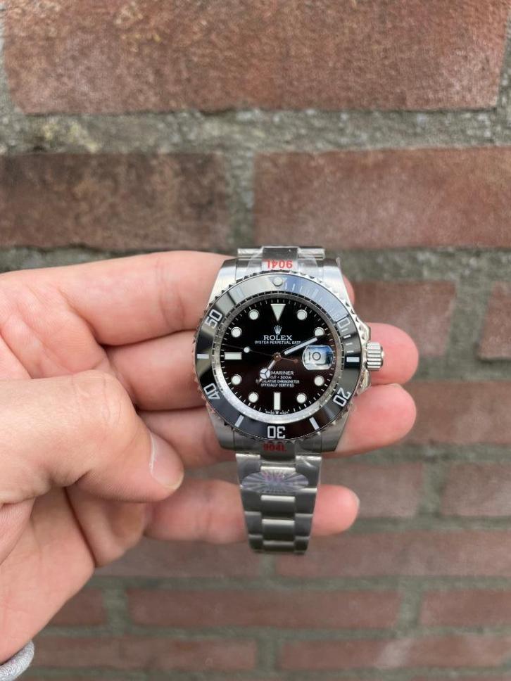 Rolex Submariner zwart, Sieraden, Tassen en Uiterlijk, Horloges | Heren, Ophalen