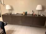 Hangkasten dressoir tv meubel lederen poef tafel 4 stoelen, Ophalen, Gebruikt, Design, 50 tot 100 cm