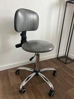 Werkkruk / Draaikruk met rugleuning op wielen, Huis en Inrichting, Krukjes, Ophalen of Verzenden