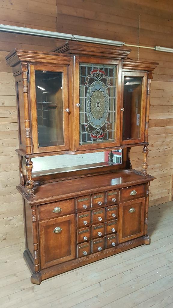 Mooie karaktistieke buffetkast / apothekerskast, Huis en Inrichting, Kasten | Buffetkasten, Zo goed als nieuw, 200 cm of meer