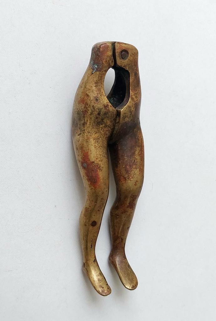 Antieke Erotische Bronzen Notenkraker 19e Eeuw, Antiek en Kunst, Curiosa en Brocante, Verzenden
