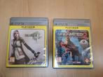 Playstation 3 spellen Final Fantasy XIII en Uncharted 2, Avontuur en Actie, 1 speler, Ophalen of Verzenden, Zo goed als nieuw
