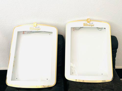 Vintage Bitburger Lichtbakken (2 stuks) - Bier Reclame Lampe, Antiek en Kunst, Antiek | Lampen, Ophalen of Verzenden