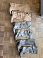 3 x leren laarzen mt 37, Maat 38/40 (M), Carnaval, Ophalen of Verzenden, Zo goed als nieuw