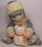 Calico Kittens Russian Blue poes poezen, Ophalen of Verzenden, Zo goed als nieuw, Dier