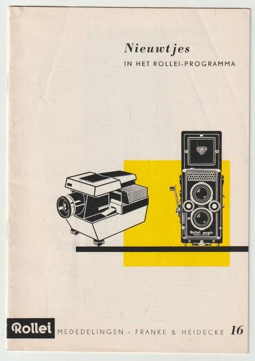 brochure Rollei-magic 6x6 Franke & Heidecke Braunschweig (D), Verzamelen, Merken en Reclamevoorwerpen, Gebruikt, Overige typen