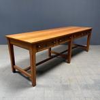 Grote antieke oude draperie stoffen tafel eettafel werktafel, Ophalen