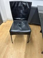 4x Montis Spica stoel zwart leder, Ophalen, Gebruikt, Zwart, Leer