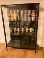 IKEA RUDSTA Vitrinekast - Antraciet, Metaal, Huis en Inrichting, Kasten | Vitrinekasten, Ophalen