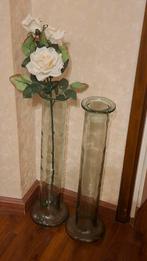 Sierflessen/Vazen groen, Ophalen, 50 tot 75 cm, Groen, Glas