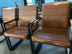 Gratis eetkamerstoelen (4) cognac kleur, Ophalen, Gebruikt, Bruin, Vijf, Zes of meer stoelen