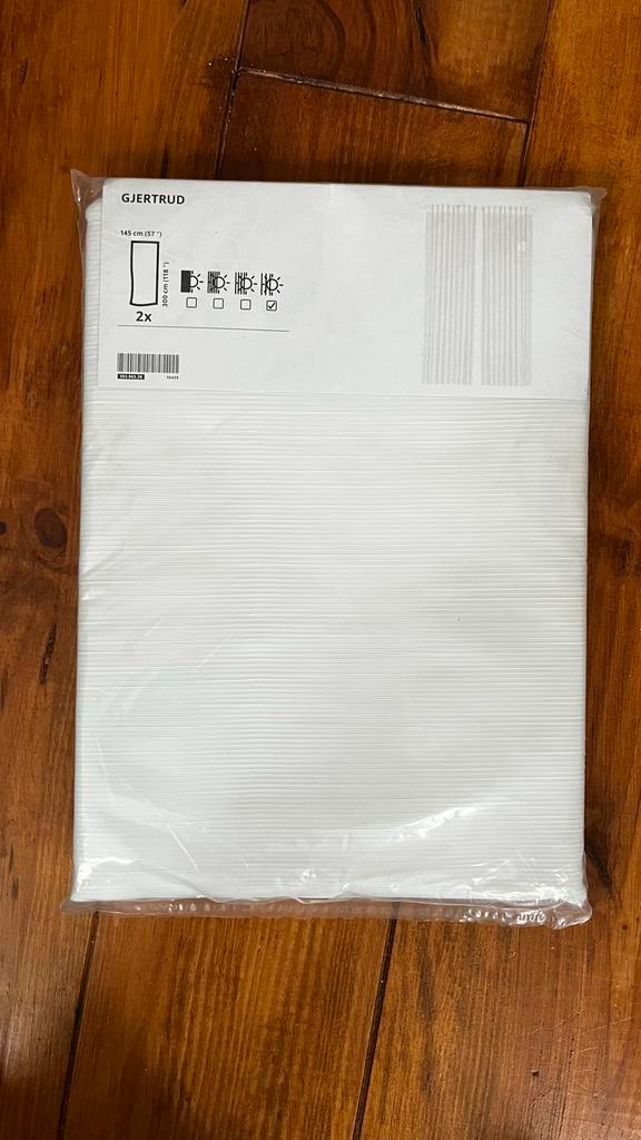 Nieuwe Ikea Gjertrud Gordijnen, Huis en Inrichting, Stoffering | Gordijnen en Lamellen, Nieuw, 200 cm of meer, 100 tot 150 cm