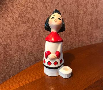 Goebel Kerst Beeldje Zingend Meisje Jaren 50 beschikbaar voor biedingen