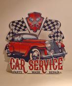 Metaal, wanddecoratie, car service, garage, hot rod, Ophalen of Verzenden, Nieuw