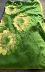 Grote groene vintage Didas zuiver scheerwollen deken, Huis en Inrichting, Woonaccessoires | Plaids en Woondekens, Ophalen of Verzenden