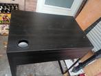 Zwarte ikea tafel micke, Ophalen of Verzenden, Gebruikt