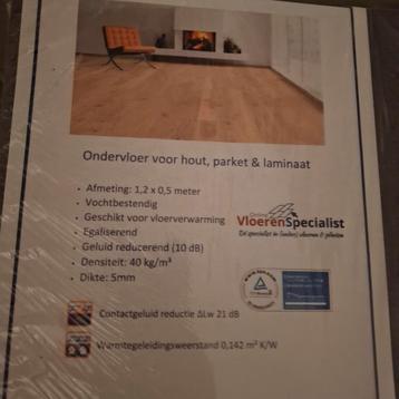 Ondervloer voor Hout, Parket & Laminaat - Nieuw! beschikbaar voor biedingen
