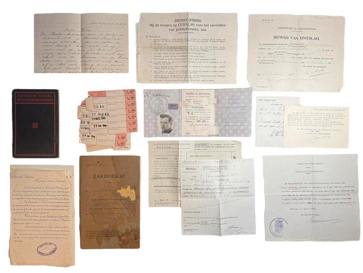 Persoonsbewijs set Tietjerksteradeel (Friesland), Verzamelen, Militaria | Tweede Wereldoorlog, Foto of Poster, Verzenden