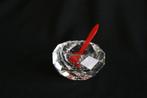 Kristal rond zoutvaatje. Doorsnede 5 centimeter., Antiek en Kunst, Ophalen of Verzenden
