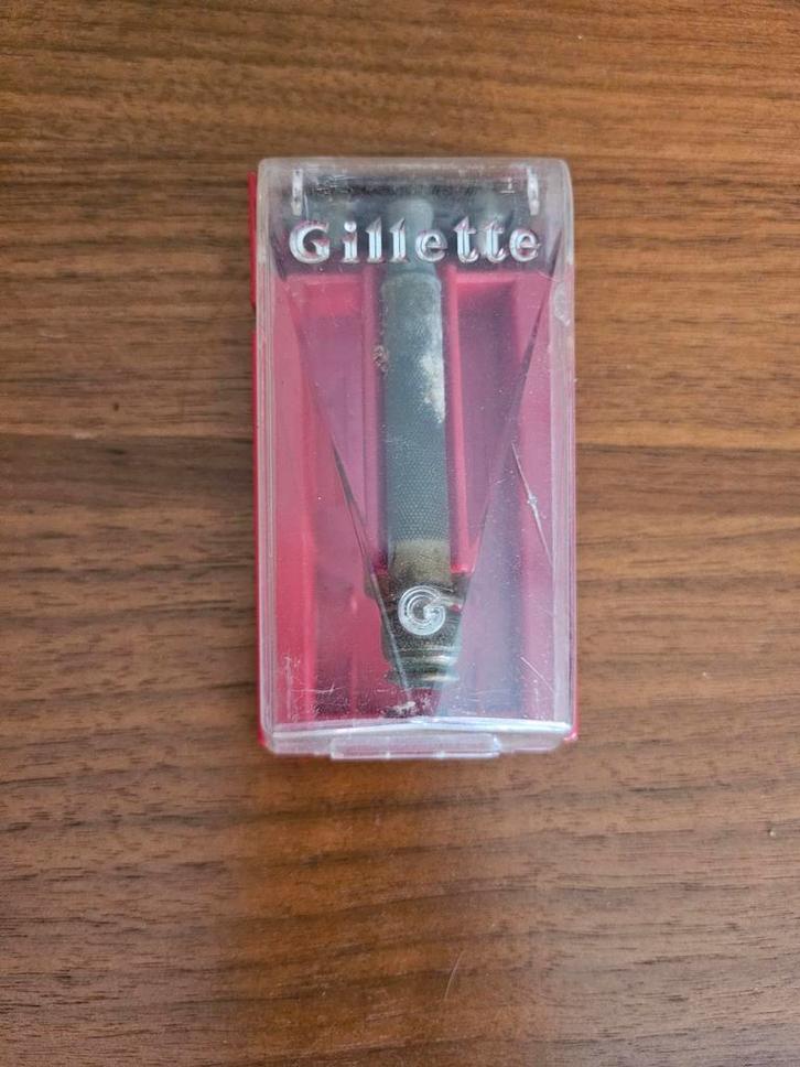 Vintage Gillette Scheermes met Originele Verpakking, Antiek en Kunst, Antiek | Overige Antiek, Ophalen of Verzenden
