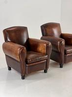 GEZOCHT! Schapenleren banken en fauteuils, Huis en Inrichting, Ophalen, Gebruikt, 75 tot 100 cm
