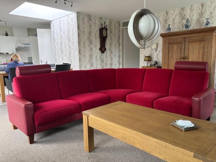vijfzits hoekbank - topkwaliteit! GEPADE, Huis en Inrichting, Banken | Sofa's en Chaises Longues, Zo goed als nieuw, Vierpersoons of meer