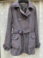 WinterJas maat 36. Pied de poule stof woolblend, Kleding | Dames, Ophalen of Verzenden, Gedragen, Maat 36 (S), Overige kleuren