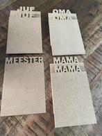 Mdf figuren tbv plotter, Hobby en Vrije tijd, Knutselen, Ophalen of Verzenden, Nieuw