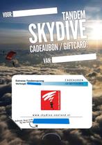 Extreme Skydive sprong in Zeeland t.w.v. €339 (2x), Tickets en Kaartjes, Kortingen en Cadeaubonnen, Twee personen, Cadeaubon, Overige typen