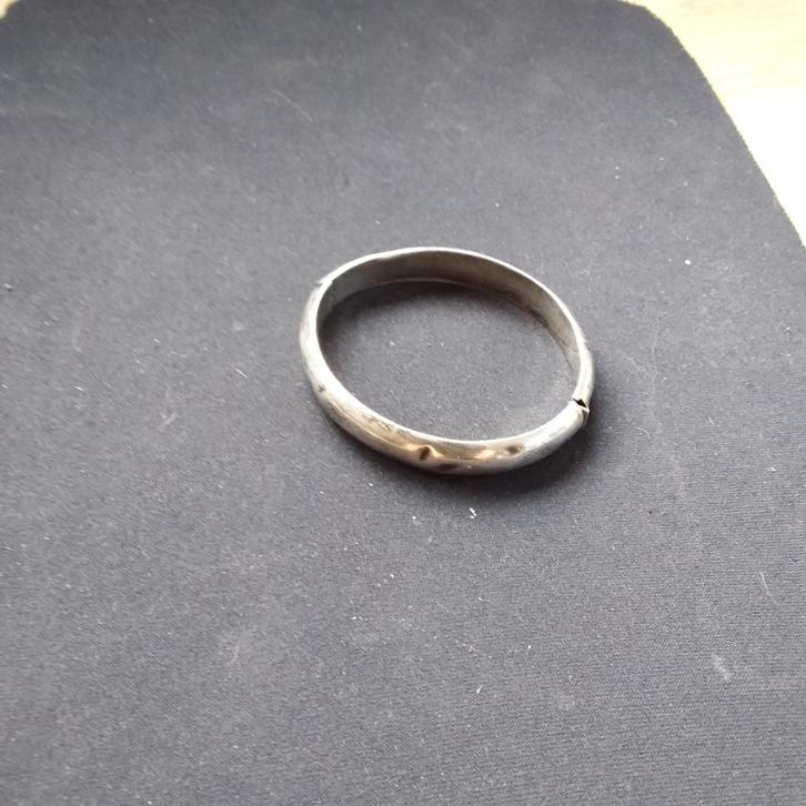 Zilveren slaven armband, Sieraden, Tassen en Uiterlijk, Armbanden, Gebruikt, Zilver, Zilver, Ophalen of Verzenden