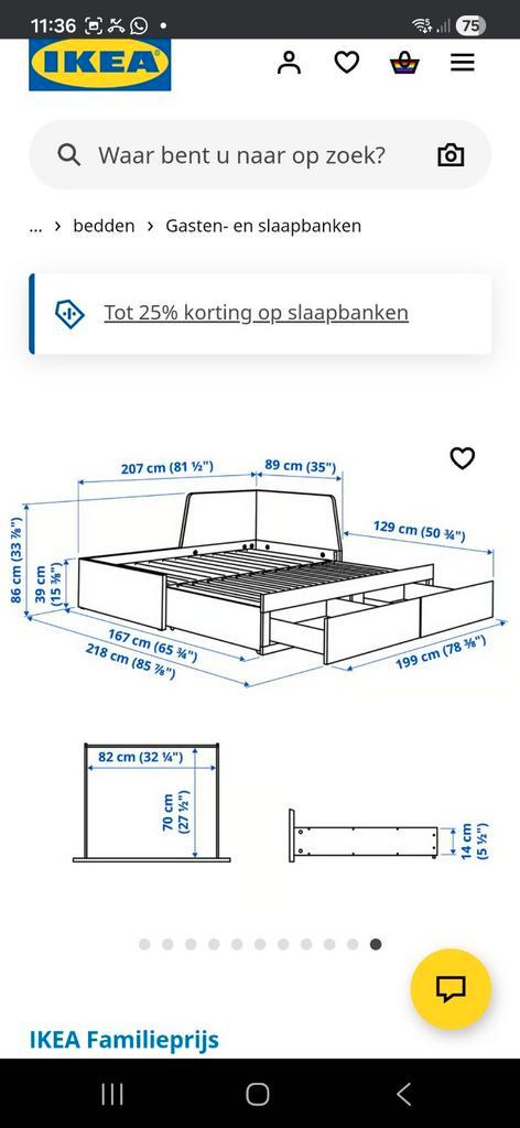 ikea bed Flekke wit, Huis en Inrichting, Slaapkamer | Stapelbedden en Hoogslapers, Hoogslaper, 90 cm, Eenpersoons, Ophalen, Minder dan 160 cm