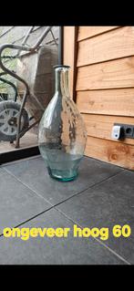 Prachtige  fles/vaas, Overige kleuren, 50 tot 75 cm, Ophalen of Verzenden, Glas