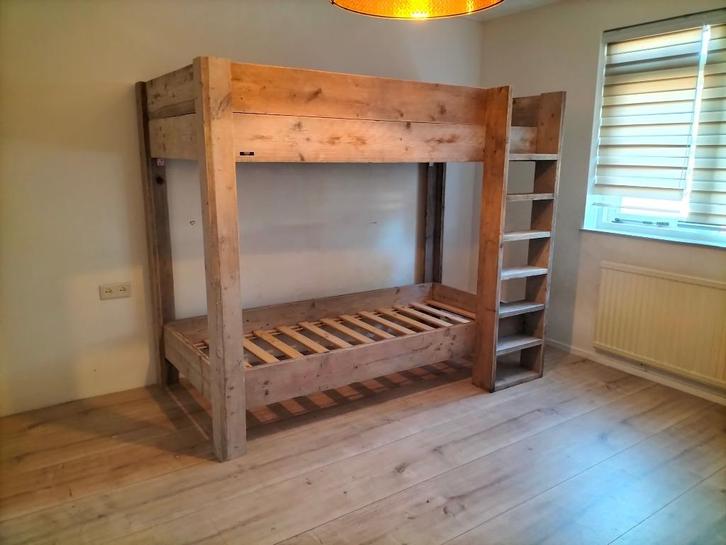 Stapelbedden van steigerhout, Kinderen en Baby's, Kinderkamer | Stapelbedden en Hoogslapers, Nieuw, Stapelbed, Verzenden
