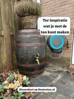 Houten Whisky Tonnen / Regenton - Tuindecoratie, Tuin en Terras, Ophalen, Gebruikt, Hout, Overige typen