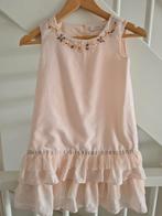Jurk met kralen, rushes en tulle van MANGO in maat 140 €10, Meisje, Ophalen of Verzenden, Zo goed als nieuw, Jurk of Rok