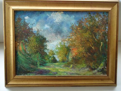 Kleurrijk Bosgezicht / Descombes, Antiek en Kunst, Kunst | Schilderijen | Klassiek, Ophalen