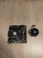 ASRock B450M Pro4 + AMD Ryzen 5 5500 + Wraith Stealth koeler, DDR4, Ophalen of Verzenden, Zo goed als nieuw, Micro-ATX