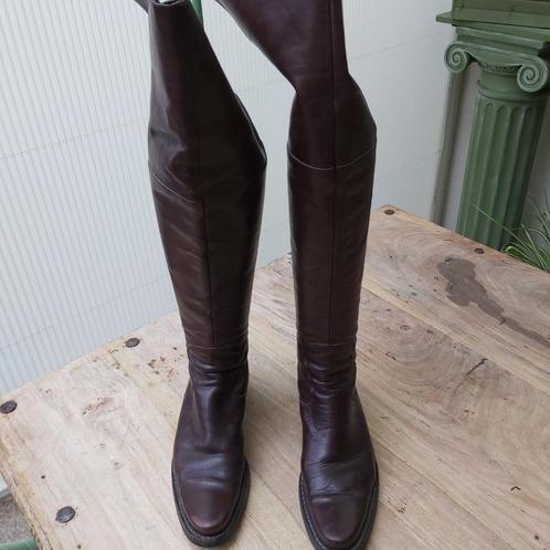 Dick Boons knielaarzen, Kleding | Dames, Schoenen, Zo goed als nieuw, Hoge laarzen, Bruin, Ophalen of Verzenden